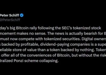 Schiff Warns Tokenized Stocks Will Siphon Liquidity From Bitcoin