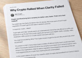 4 Crypto Sectors Gained From CLARITY Act Failure, Bitwise Says