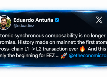 Ethereum Economic Zone Runs Atomic L1-L2 Transfer on Mainnet
