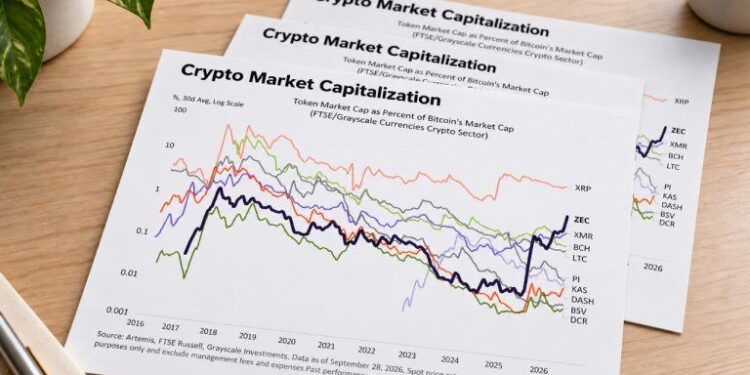 Grayscale: XRP’s Near-6% Bitcoin Valuation Sets a Benchmark for Zcash