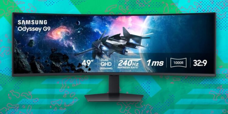 The Samsung Odyssey G9 curved gaming monitor is down to $797.99 — save over $500 this weekend
