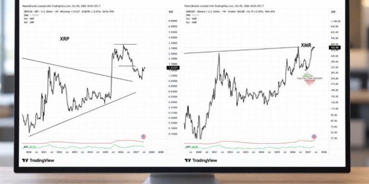 Peter Brandt Favors Monero Over XRP Despite Bullish Price Targets