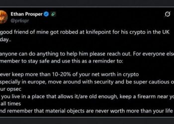 Robbers Tied up a UK Crypto Trader at Knifepoint and Took $800K